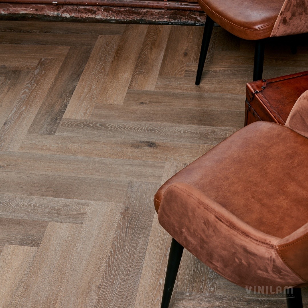 LVT ламинат VINILAM Parquet Herringbone Glue 43кл IS11199 Паркет Венецианский Glue