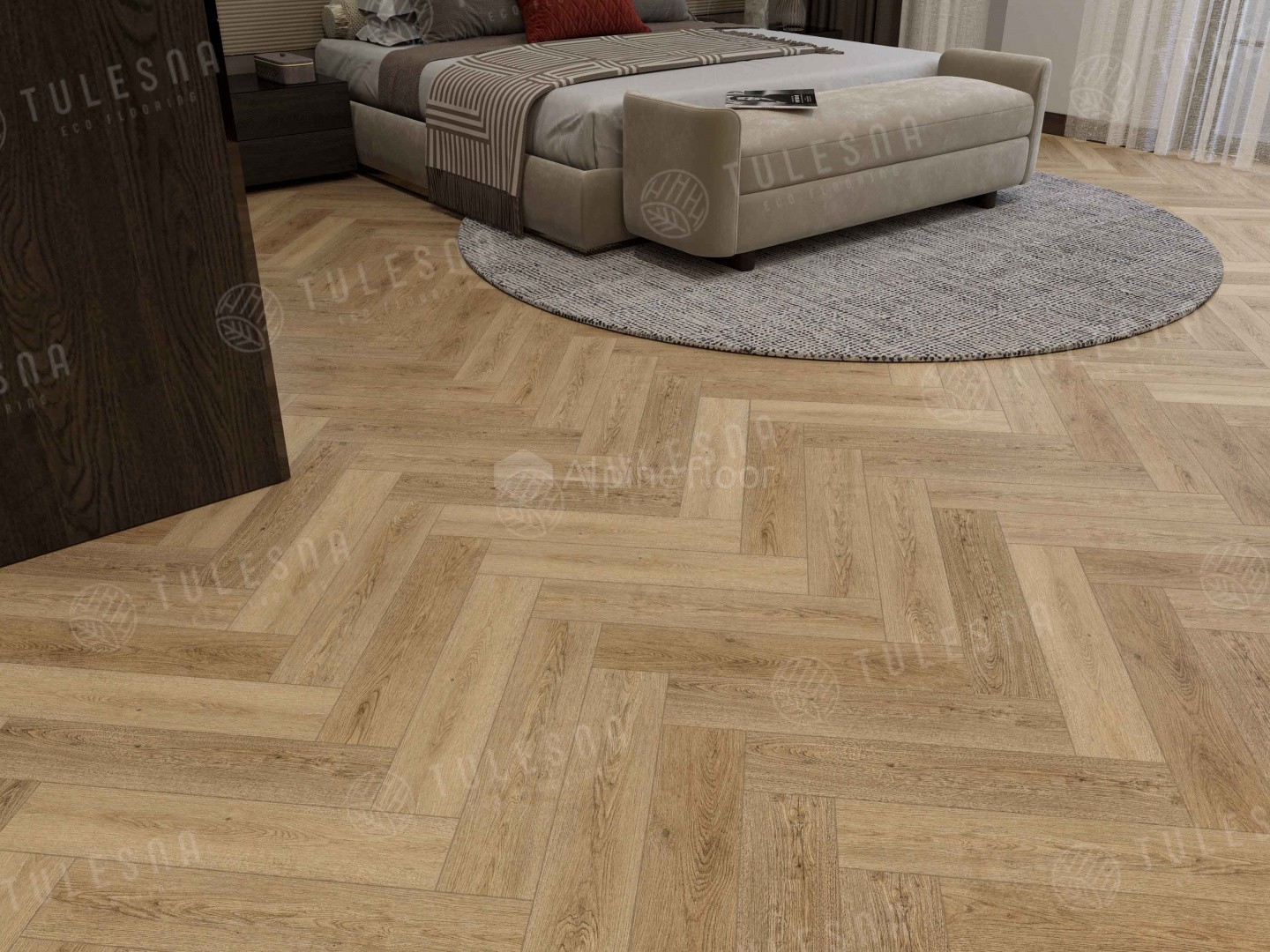 LVT плитка Tulesna Art Parquet 4V 43кл Stella 1005-201