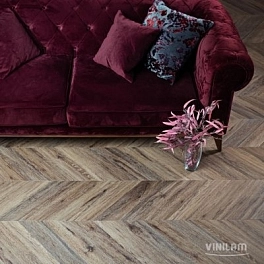 SPC ламинат VINILAM PARQUET CHEVRON 4V 43кл Шеврон Лувр I107516