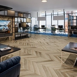 LVT плитка DAMY FLOOR Chevron 4V 43кл DF06-Ch-LVT Амбуаз