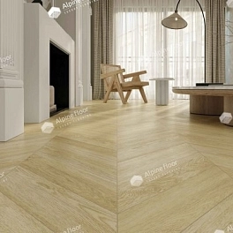 SPC ламинат ALPINE FLOOR CHEVRON ALPINE 4V 43кл Дуб Ваниль Селект ECO 18-2